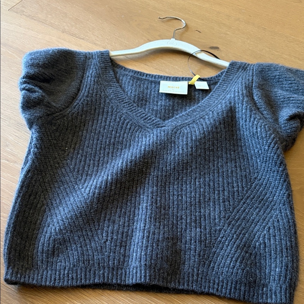Anthropologie Women's maeve cashmere Gray Sweater